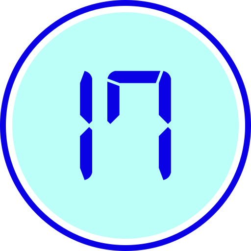 diecisiete icono gratis