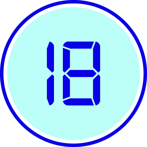 dieciocho icono gratis