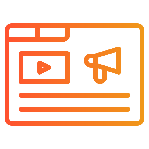 vídeo marketing icono gratis
