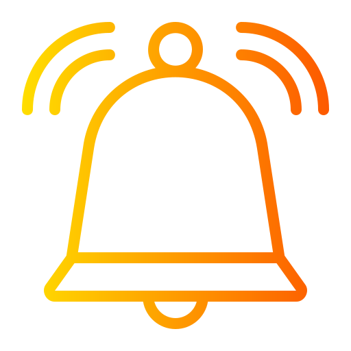 campana de notificación icono gratis