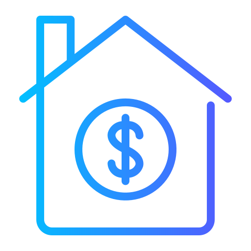 préstamo hipotecario icono gratis