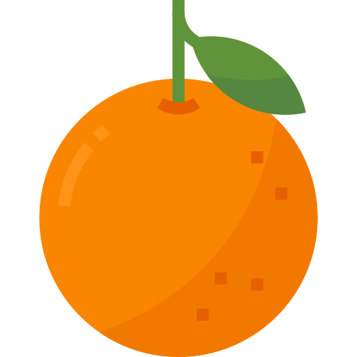 oranje Aphiradee (monkik) Flat icoon