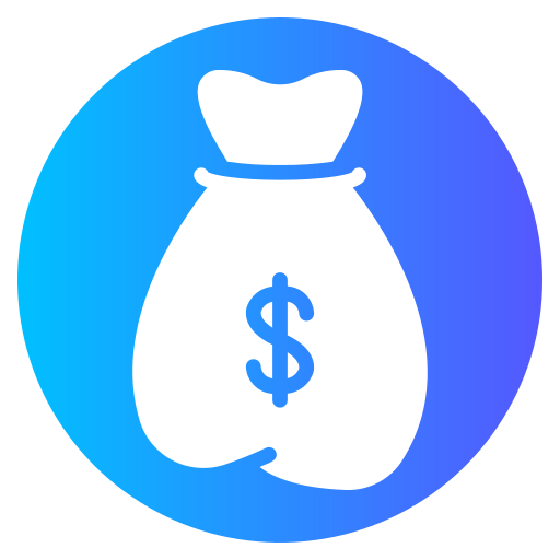 sac d'argent Icône gratuit