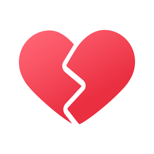 corazón roto icono gratis