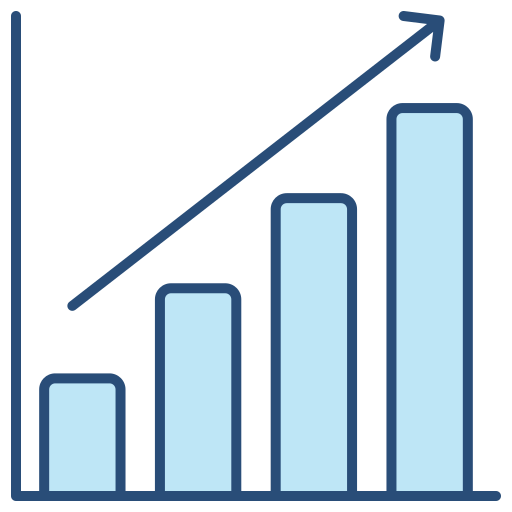 gráfico de barras icono gratis