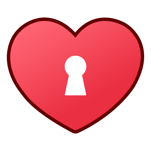 candado de amor icono gratis