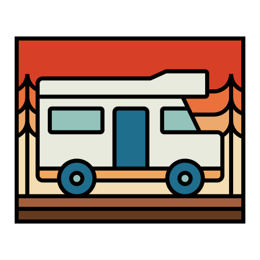 furgoneta camper icono gratis