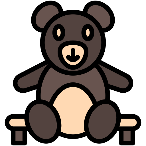 oso de peluche icono gratis