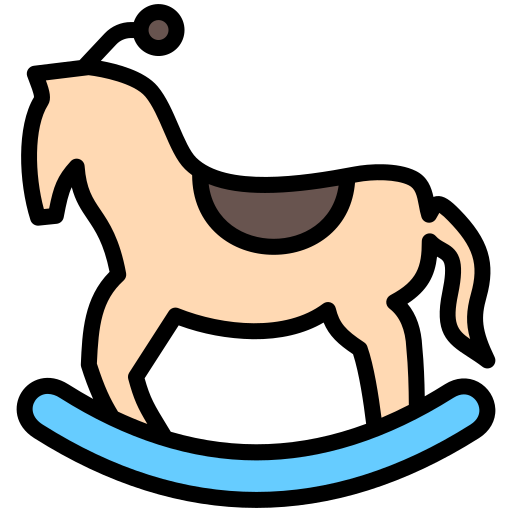 caballo mecedora icono gratis