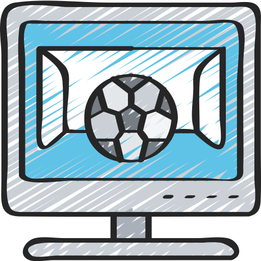 Partido de fútbol icono gratis