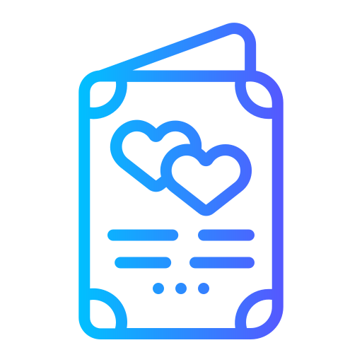 faire-part de mariage Icône gratuit