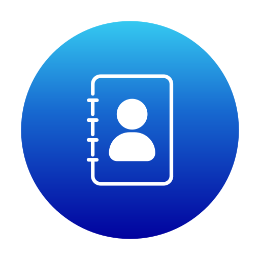 libreta de contactos icono gratis