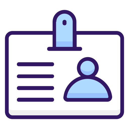 tarjeta de identificación icono gratis