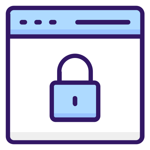 seguridad web icono gratis