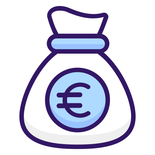 sac d'argent Icône gratuit
