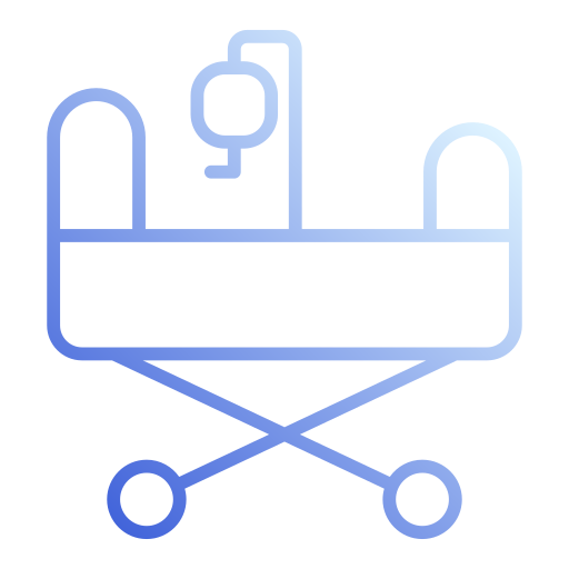 cama de hospital icono gratis