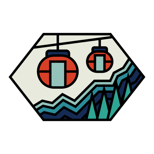 teleférico icono gratis