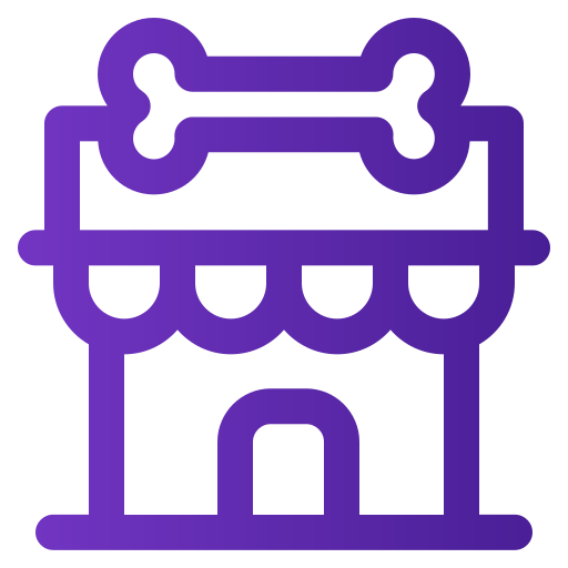 la tienda de animales icono gratis