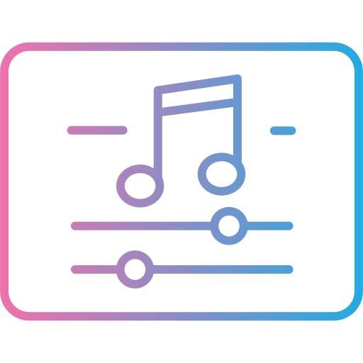 Music and multimedia free icon