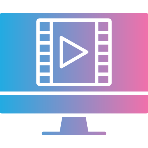 producción de vídeo icono gratis