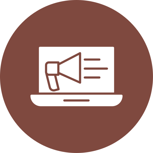 publicidad digital icono gratis