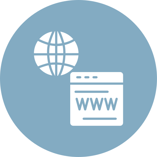 servicios web icono gratis