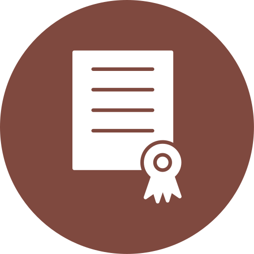 certificado icono gratis