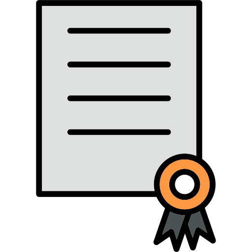 certificado icono gratis