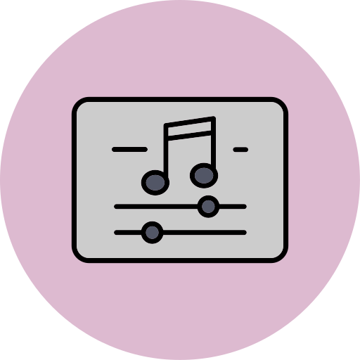 Music and multimedia free icon