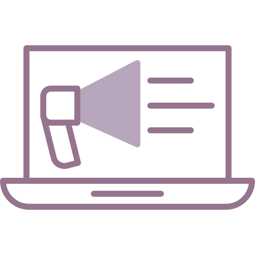 publicidad digital icono gratis