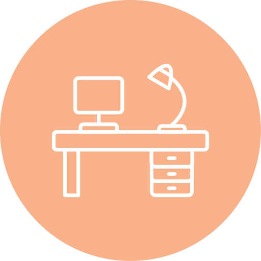 lugar de trabajo icono gratis