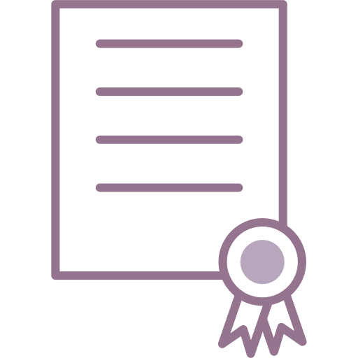 certificado icono gratis