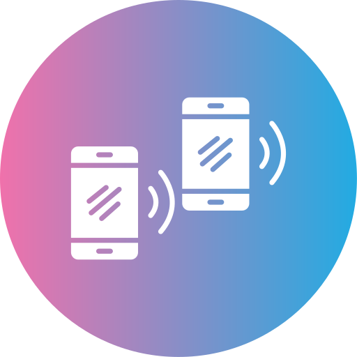 sincronización móvil icono gratis