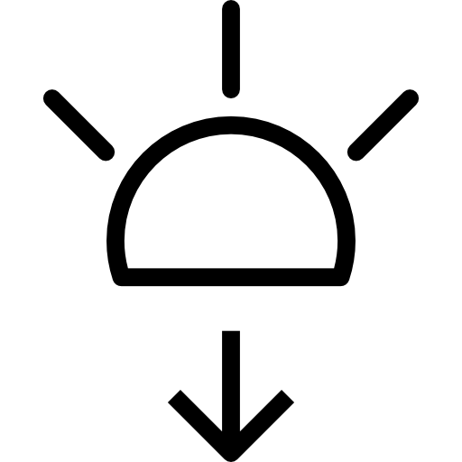 puesta de sol icono gratis