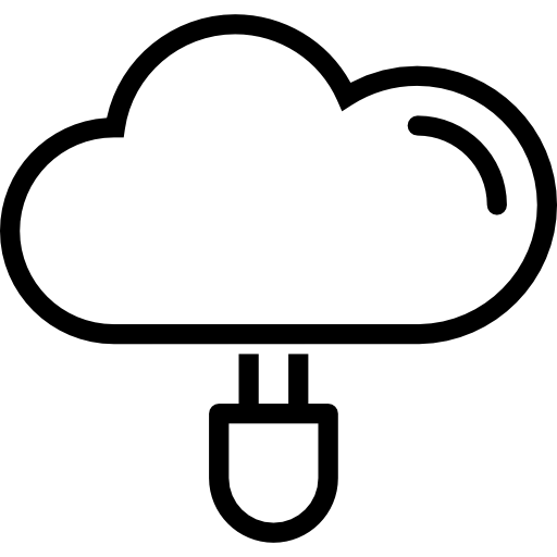 computación en la nube icono gratis