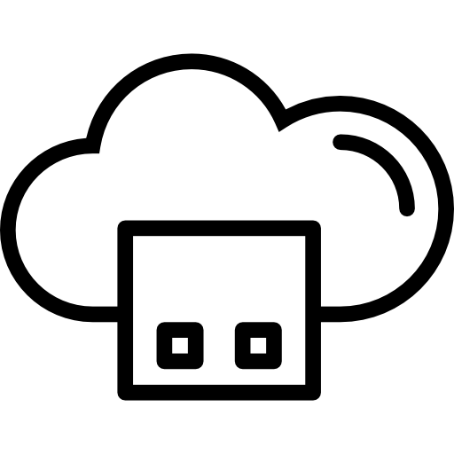 computación en la nube icono gratis