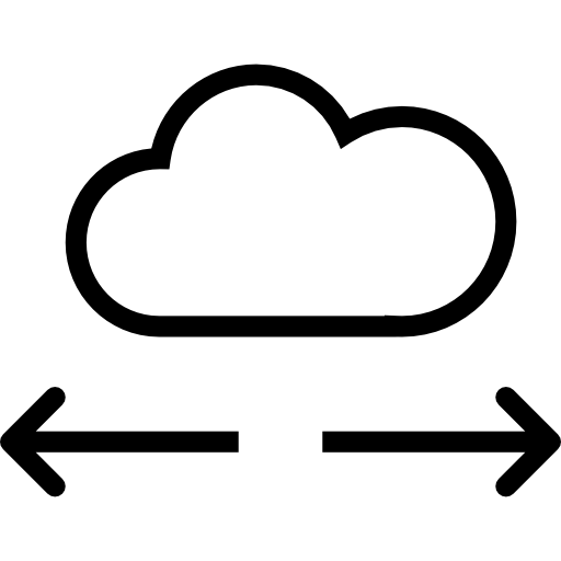 computación en la nube icono gratis