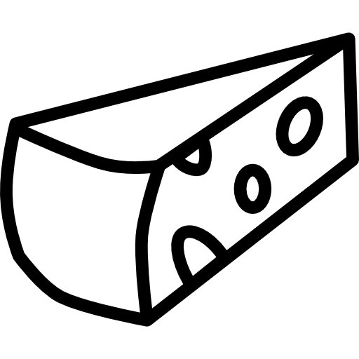 cheese clipart black and white