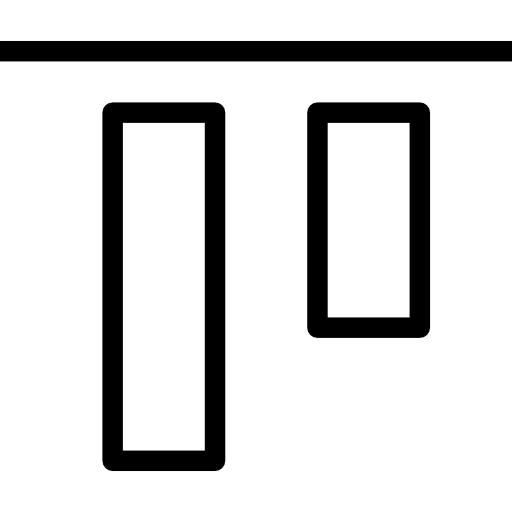 alineamiento vertical icono gratis