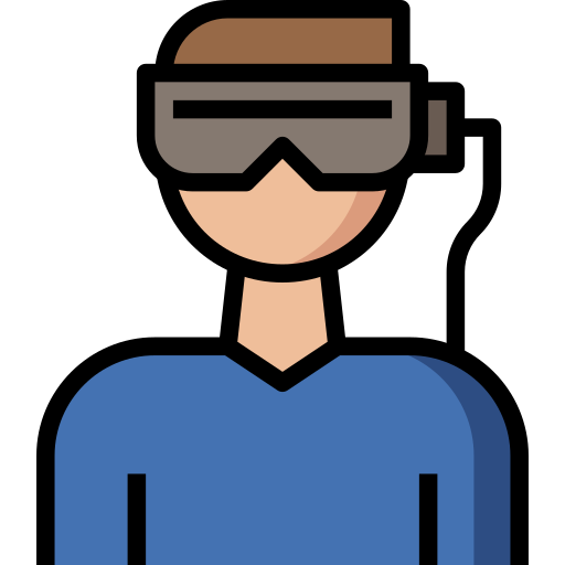 Gafas de realidad virtual icono gratis