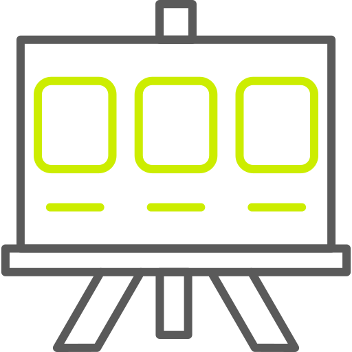 tablero de historia icono gratis