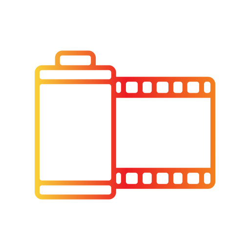 rollo de película icono gratis