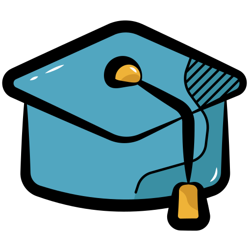 sombrero de graduacion icono gratis