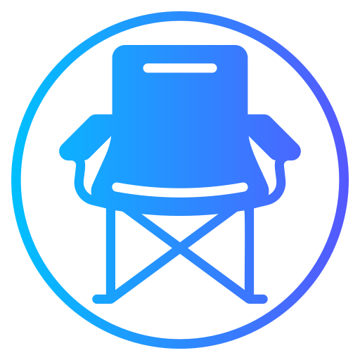 silla de camping icono gratis