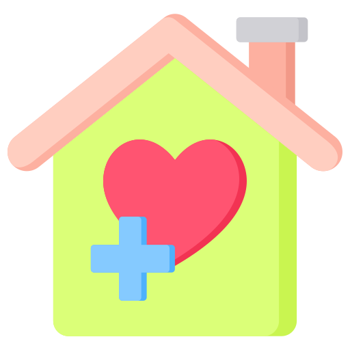 cuidados en el hogar icono gratis