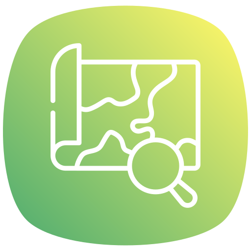 Map travel free icon