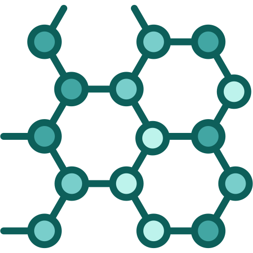 estructura molecular icono gratis