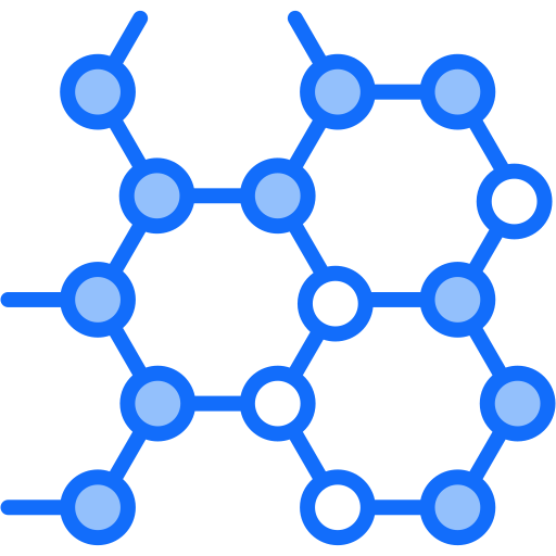 estructura molecular icono gratis