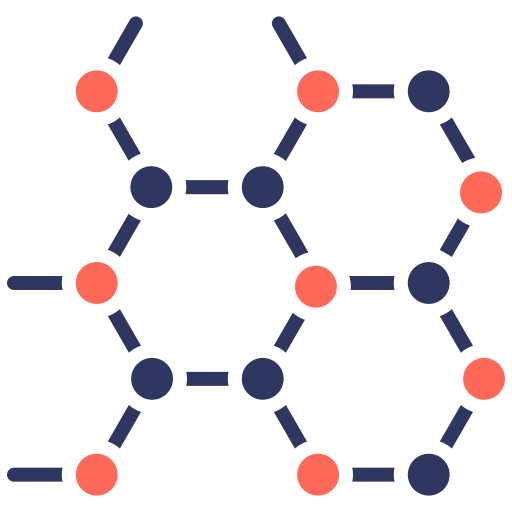 estructura molecular icono gratis