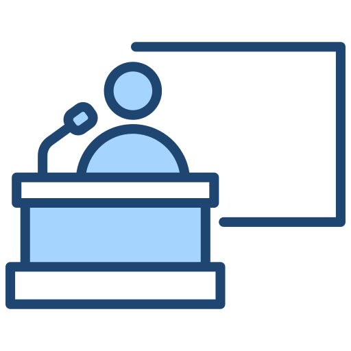 presentación magistral icono gratis